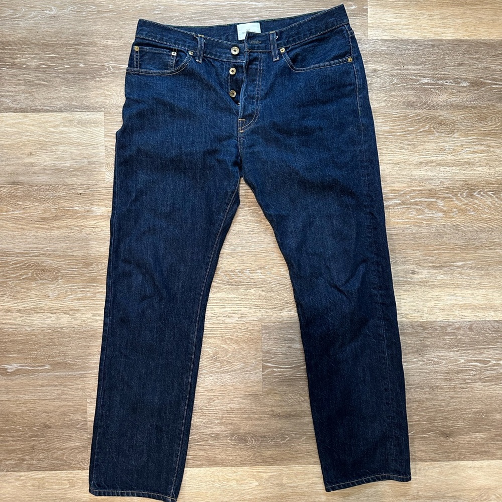Sid Mashburn Slim Straight Rinse Denim Jean Made in USA 36x30